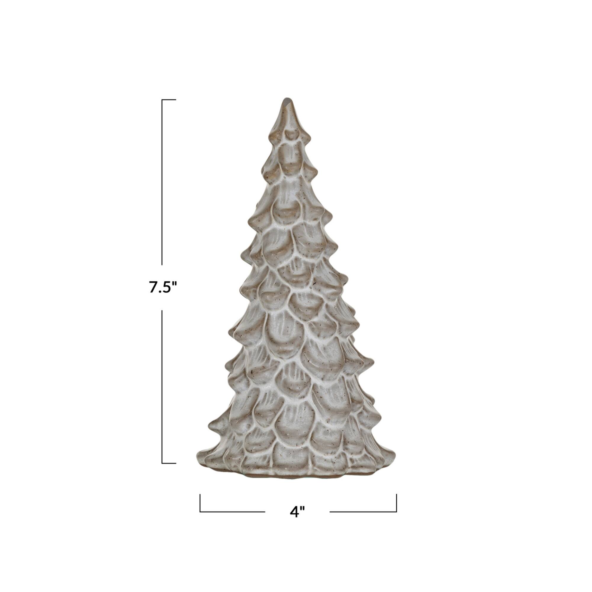 Hello Honey® 7.5" Compact Stoneware Tree with Reactive Glaze